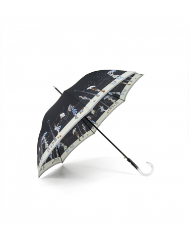 Maison Pierre Vaux VX 5837 - POLYESTER - NOIR - 13 vaux-tempête-parapluie femme canne parapluies