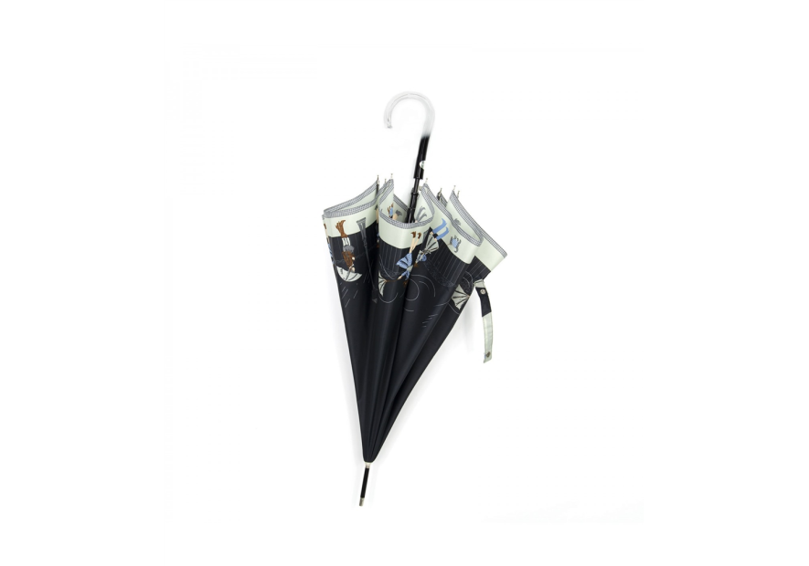 Maison Pierre Vaux VX 5837 - POLYESTER - NOIR vaux-tempête-parapluie femme canne parapluie