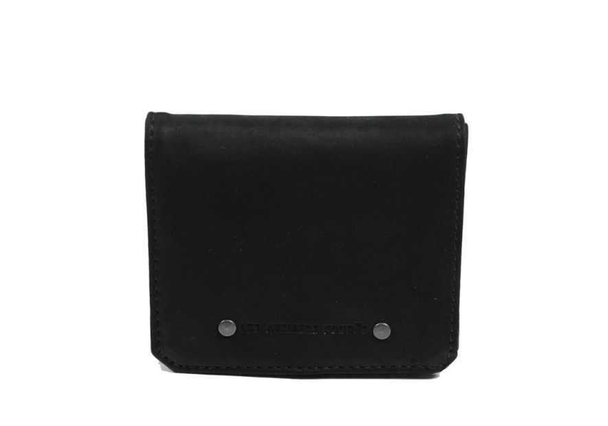 Les Ateliers Foures 9148 - CUIR DE VACHETTE - NOIR Porte-monnaie/ Porte-billets pmpb