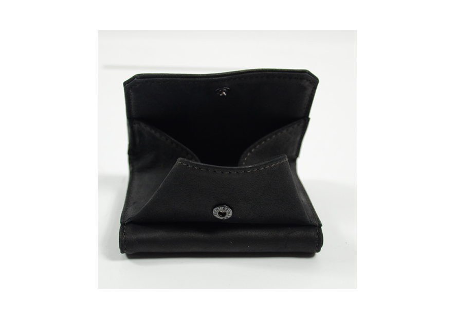 Les Ateliers Foures 9148 - CUIR DE VACHETTE - NOIR Porte-monnaie/ Porte-billets pmpb