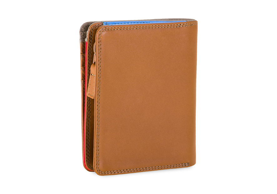 Mywalit 231 - CUIR DE VEAU - CARAMEL portefeuille zippé moyen format pmpb