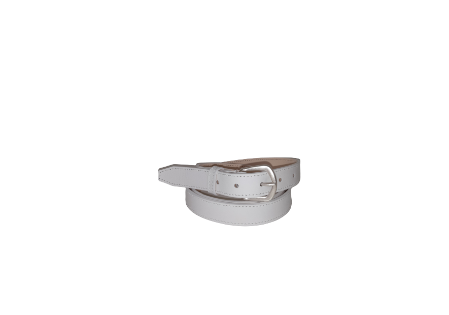 Les Ateliers Foures 518550 - CUIR DE VACHETTE - BLAN fourès-croupon femme-ceinture 518550 Ceintures
