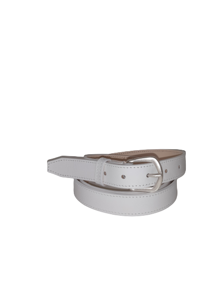 Les Ateliers Foures 518550 - CUIR DE VACHETTE - BLAN fourès-croupon femme-ceinture 518550 Ceintures