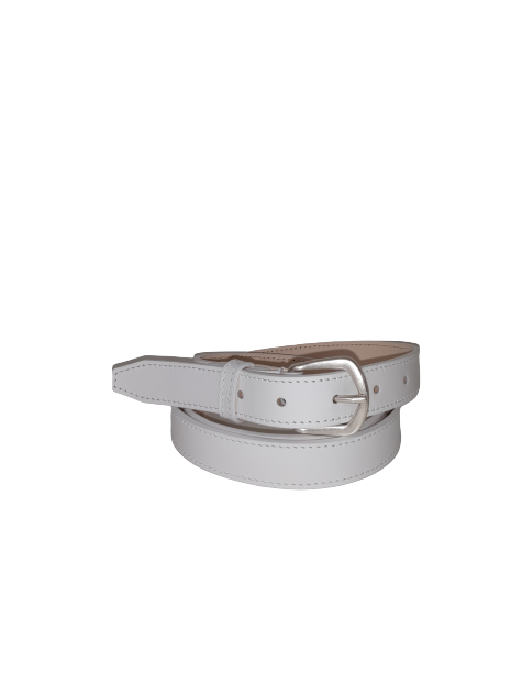 Les Ateliers Foures 518550 - CUIR DE VACHETTE - BLAN fourès-croupon femme-ceinture 518550 ceintures