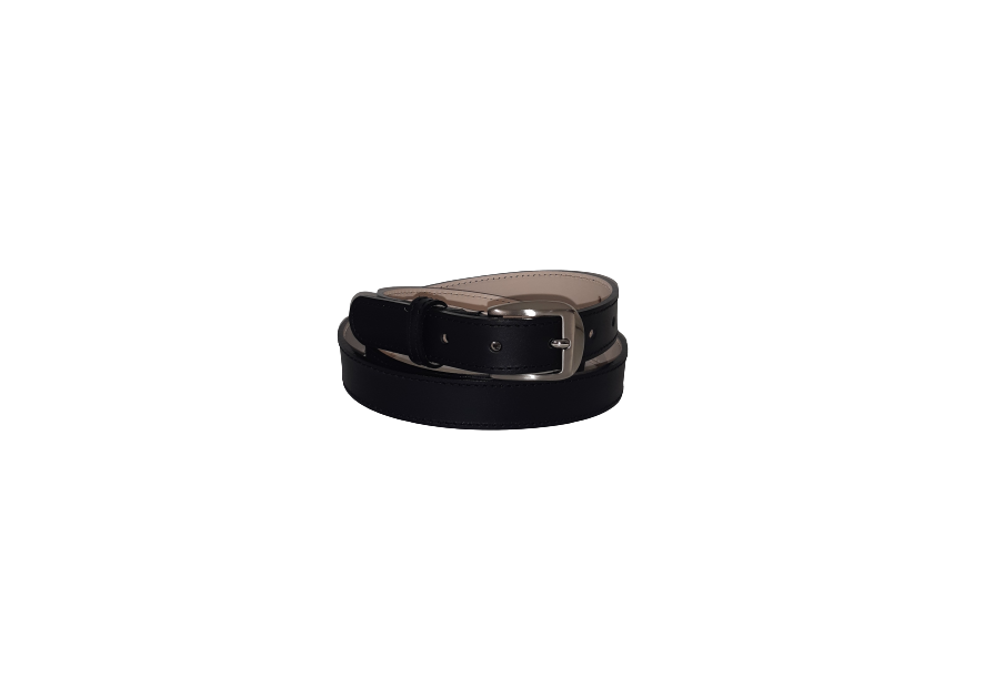 Les Ateliers Foures 518530 - CUIR DE VACHETTE - NOIR fourès-double 518550-ceinture femme Ceintures