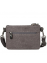 Troop London TRP0509 - COTON CUIR - CHARCOAL trp0509 sacs-banane-sacs-bandouliere