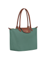 Longchamp 2605089 - NYLON ET CUIR - CYPRÈS sac cabas m le pliage n'est pas format a4 sac-a-main-shopping-toile-ou-cuir