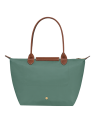 Longchamp 2605089 - NYLON ET CUIR - CYPRÈS sac cabas m le pliage n'est pas format a4 sac-a-main-shopping-toile-ou-cuir