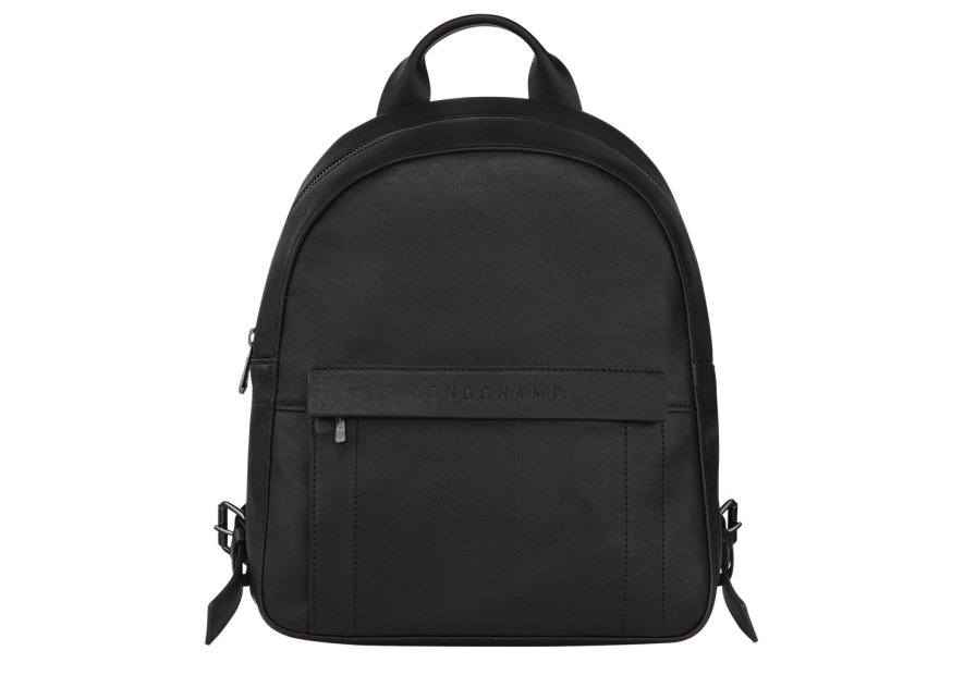 Longchamp 10167/772 - CUIR DE VEAU - NOIR longchamp-3d-sac à dos borne m Sacs à mains