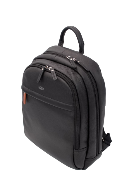 JUMP 4472NU - CUIR DE VACHETTE - NOIR jump bagage-uppsala cuir-sac à dos 13" sac-business