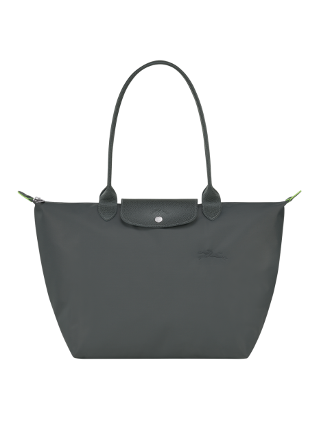 Longchamp 1899919 sac shopping l pliage green format a4 sac-a-main-shopping-toile-ou-cuir