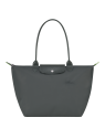 Longchamp 1899919 sac shopping l pliage green format a4 sac-a-main-shopping-toile-ou-cuir