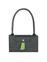 Longchamp 1899919 sac shopping l pliage green format a4 sac-a-main-shopping-toile-ou-cuir