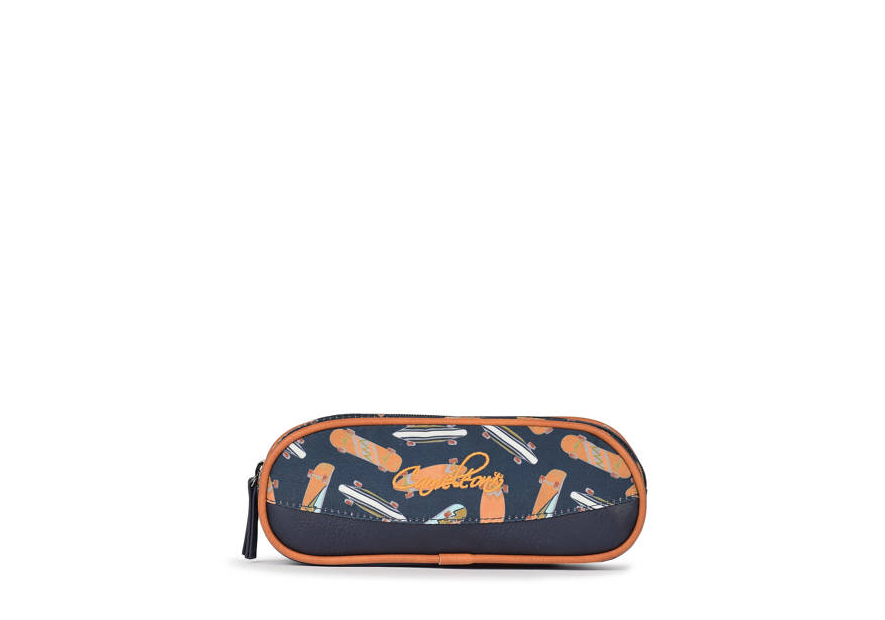 Caméléon VIB-TROU - POLYESTER RECYCLÉ - N trousse enfant 2 compartiments vintage urban cartable Scolaire