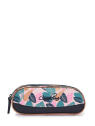 Caméléon VIG-TROU - POLYESTER - PINK LEAF trousse enfant 2 compartiments vintage fantasy trousses