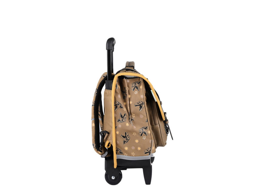 Caméléon VIB-CR38 - POLYESTER - YELLOW DI cartable à roulettes 2 compartiments vintage urban cartable Scolaire
