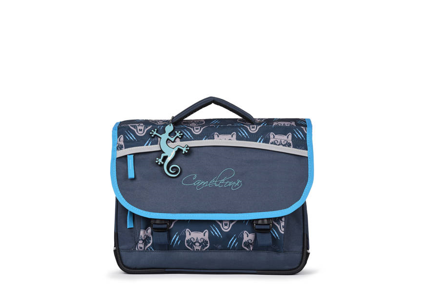 Caméléon BAS-CA38 - POLYESTER - NAVY WOLF cartable enfant 2 compartiments actual cartable Scolaire