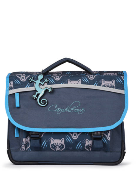 Caméléon BAS-CA38 - POLYESTER - NAVY WOLF cartable enfant 2 compartiments actual cartable Scolaire