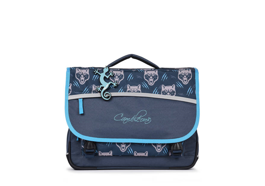 Caméléon BAS-CA41 - POLYESTER - NAVY WOLF cartable enfant 3 compartiments actual cartable Scolaire