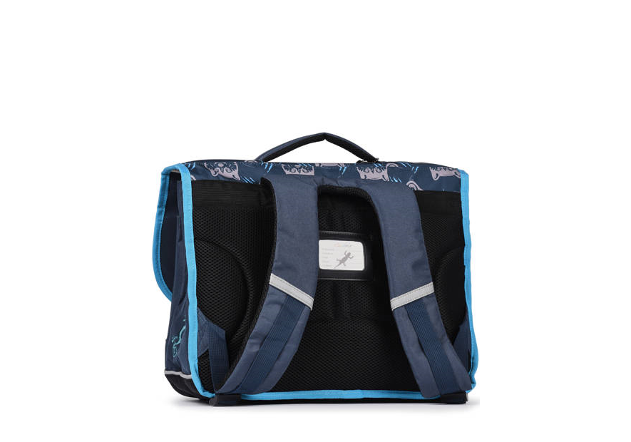 Caméléon BAS-CA41 - POLYESTER - NAVY WOLF cartable enfant 3 compartiments actual cartable Scolaire