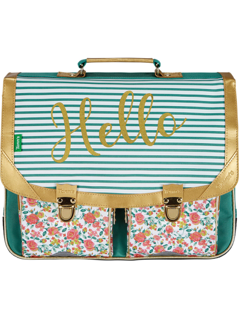 Tann's 442 - POLYESTER RECYCLÉ - LUCIE  cartable 38cm 2 soufflet timéo bleu cartables-enfant