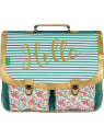 Tann's 442 - POLYESTER RECYCLÉ - LUCIE  cartable 38cm 2 soufflet timéo bleu cartables-enfant