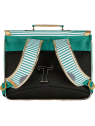 Tann's 442 - POLYESTER RECYCLÉ - LUCIE  cartable 38cm 2 soufflet timéo bleu cartables-enfant