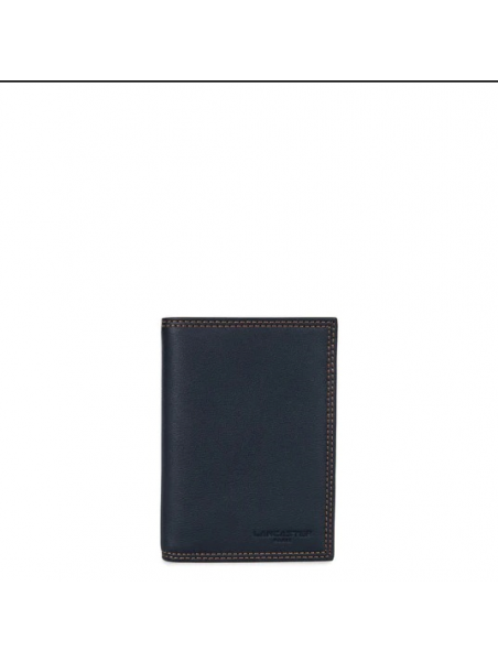 Lancaster 120-13 - CUIR DE VACHETTE - BLEU Lancaster - Soft Vintage - Portefeuille Portefeuille Homme