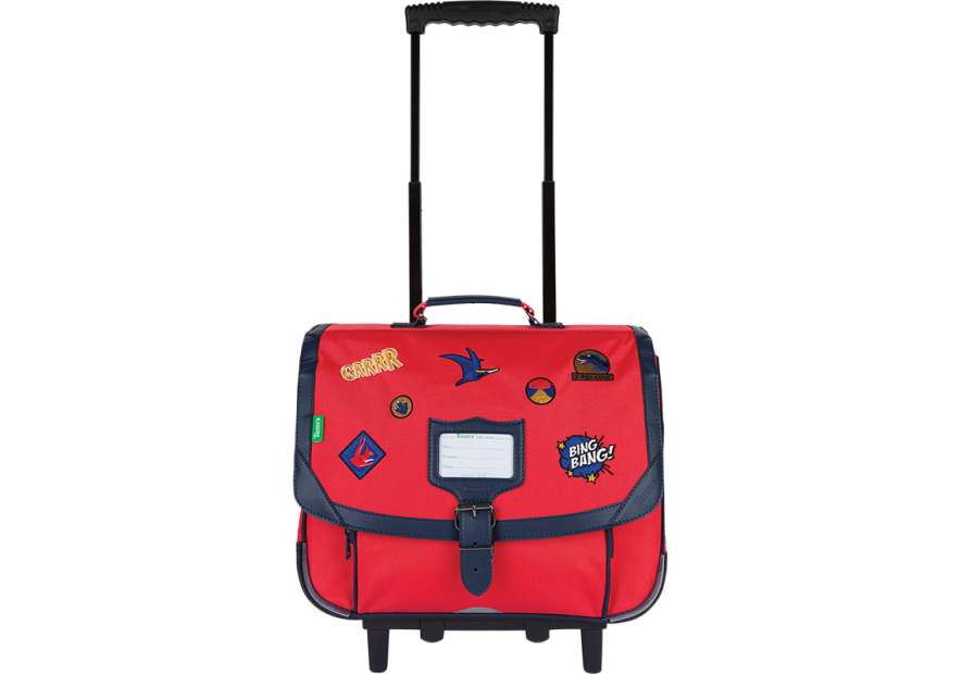 Tann's 421 - POLYESTER/CUIR - MAE ROUGE CartableTrolley 38 cm cartable Scolaire