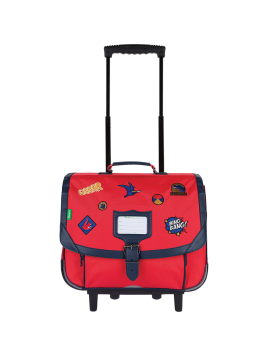 Tann's 421 - POLYESTER/CUIR - MAE ROUGE CartableTrolley 38 cm cartable Scolaire
