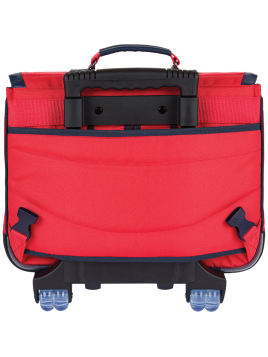 Tann's 421 - POLYESTER/CUIR - MAE ROUGE CartableTrolley 38 cm cartable Scolaire