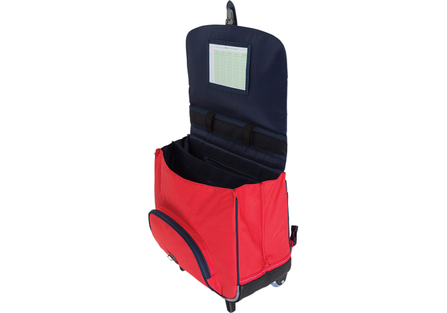 Tann's 421 - POLYESTER/CUIR - MAE ROUGE CartableTrolley 38 cm cartable Scolaire