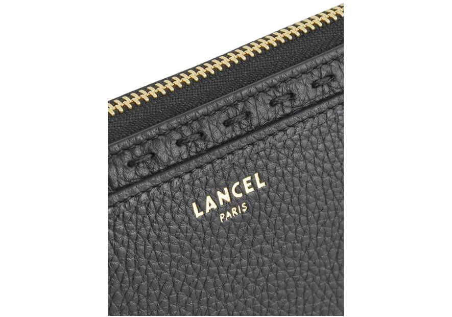 Lancel A10111 - CUIR DE VACHETTE - NOIR Premier Flirt de Lancel - Portefeuille long zippé