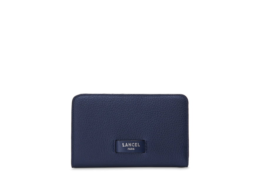 Lancel A11123 - CUIR DE VACHETTE - BLEU Ninon de Lancel - Portefeuille compact pmpb femme