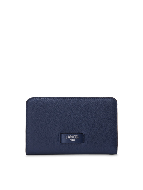 Lancel A11123 - CUIR DE VACHETTE - BLEU Ninon de Lancel - Portefeuille compact pmpb-femme