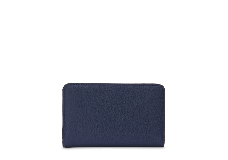 Lancel A11123 - CUIR DE VACHETTE - BLEU Ninon de Lancel - Portefeuille compact pmpb femme