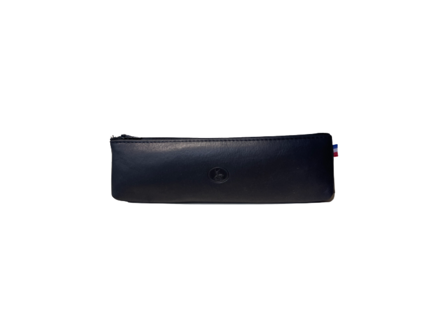 Frandi 951/05 - CUIR CLASSIQUE - NOIR frandi authentique trousse crayon cuir cartable Scolaire