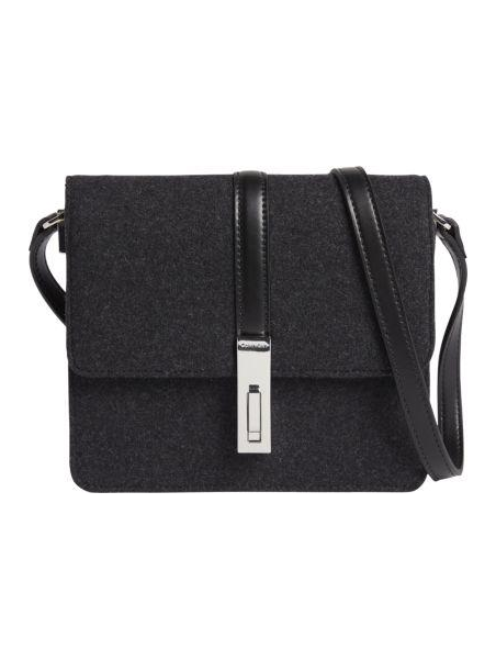 Calvin Klein K609897 - POLYURÉTHANE - DARK GR calvin klein-archive hardware-sac rabat Sac business