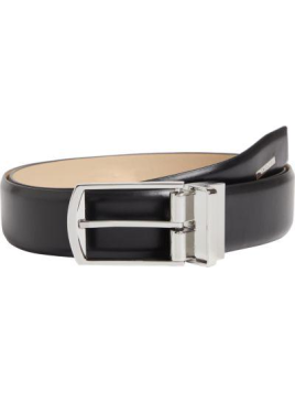 Calvin Klein K509647 - CUIR DE VACHETTE - NOI calvin klein-adj domed-ceinture homme 35mm Ceintures