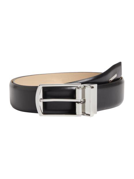 Calvin Klein K509647 - CUIR DE VACHETTE - NOI calvin klein-adj domed-ceinture homme 35mm ceinture-homme