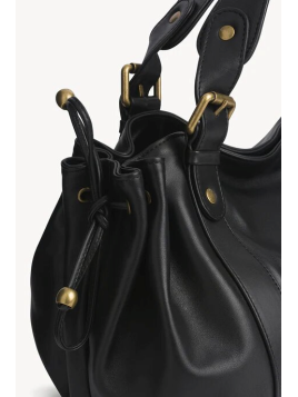 Gerard Darel 24H/410 - CUIR DE VACHETTE - NOI sac 24 heures gérard darel porté main Sacs à mains