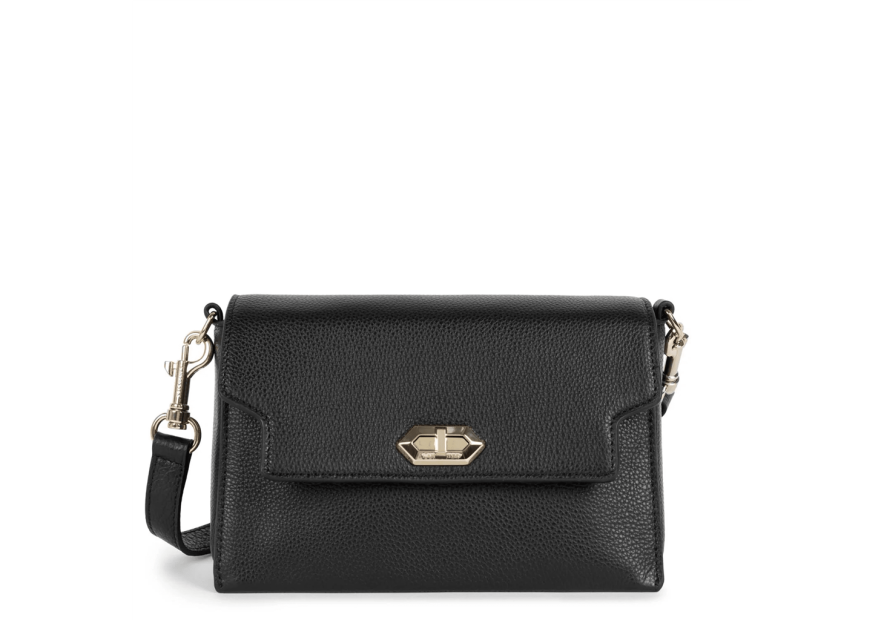 Lancaster 547-58 - CUIR DE VACHETTE - NOIR foulonné milano-sac rabat s Sacs à mains