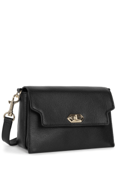 Lancaster 547-58 - CUIR DE VACHETTE - NOIR foulonné milano-sac rabat s Sacs à mains