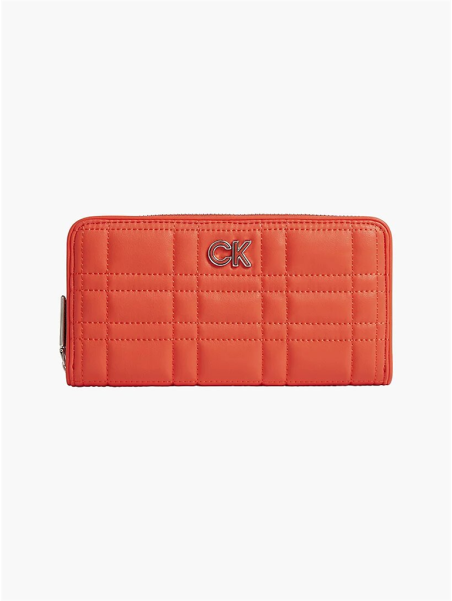 Calvin Klein K609912 - POLYURÉTHANE - DEEP OR calvin klein-re lock quilt-compagnon Porte-monnaie Femme