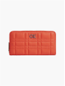 Calvin Klein K609912 - POLYURÉTHANE - DEEP OR calvin klein-re lock quilt-compagnon porte-monnaie-femme