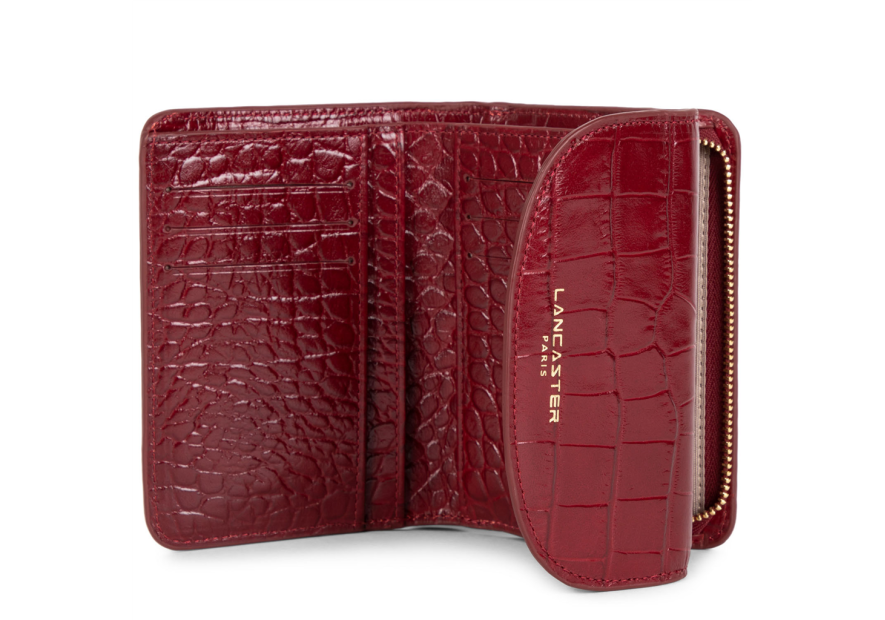 Lancaster 124-11 - VACHETTE CROCO - CARMIN lancaster exotic croco pmpb pmpb