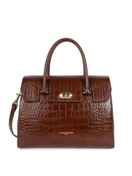 Lancaster 524-85 - VACHETTE CROCO - CHATAI Exotic Croco CN - Sac rabat Sacs à mains