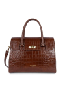 Lancaster 524-85 - VACHETTE CROCO - CHATAI Exotic Croco CN - Sac rabat sacs-a-mains