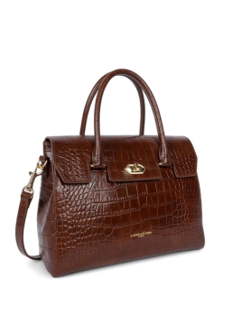 Lancaster 524-85 - VACHETTE CROCO - CHATAI Exotic Croco CN - Sac rabat Sacs à mains