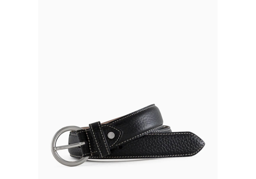 Le Tanneur TXE8R31 - CUIR DE VACHETTE - NOI le tanneur ceinture femme reversible 30mm Ceintures